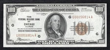 FR. 1890-G 1929 $100 FRBN FEDERAL RESERVE BANK NOTE CHICAGO, IL UNCIRCULATED