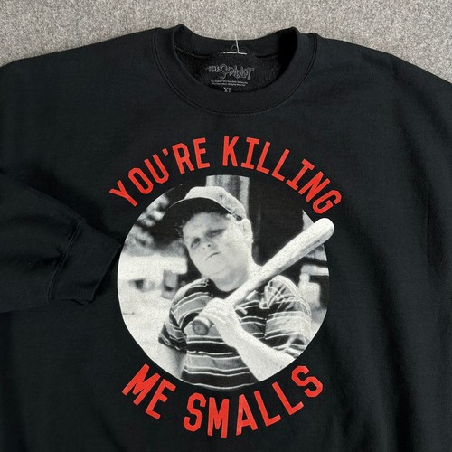 The Sandlot You're Killing Me Smalls Black Crewneck Sweatshirt Mens XL - Picture 3 of 7