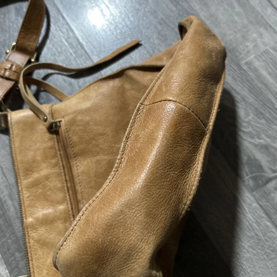 Bolso Bandolera Lucky Brand Patchwork Cuero Boho Rústico De Colección Foto 3 de 4