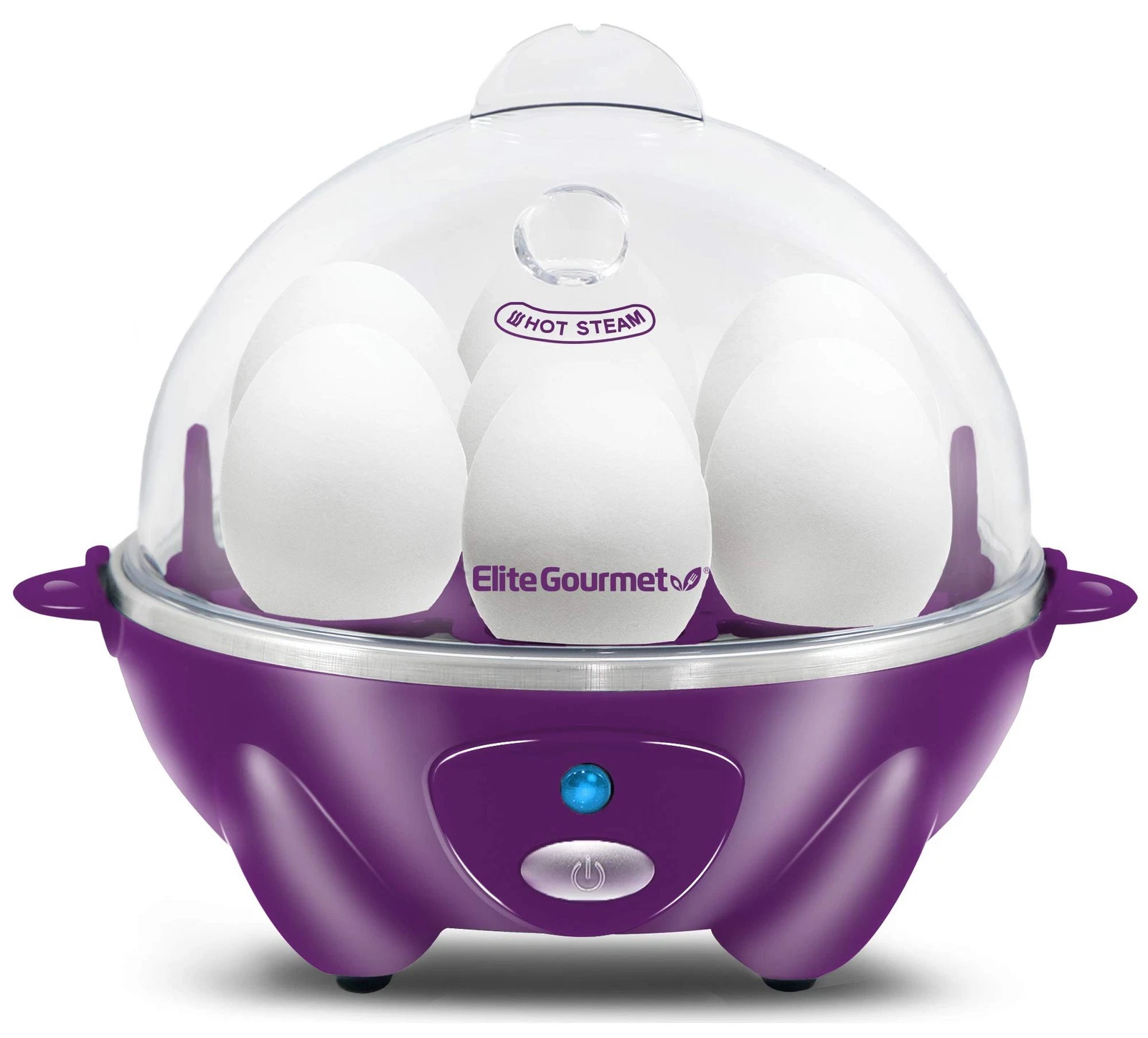Elite Gourmet 7 Egg Electric Egg Cooker with Auto Shut Off and Easy Peel Shell