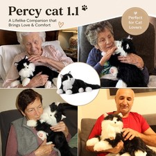 Chongker Interactive Companion Robot Cat for Senior with Purring