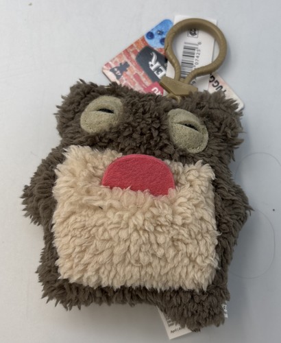 Fuggler Funny Ugly Monster Keychain Plush NWT Keyring Series 2. Sq Bear Brown