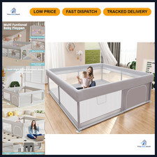 Large Baby Playpen 50x50 Inch, Safe Play Pens for Infants Toddlers, Indoor/Out