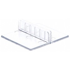 Plymor Clear Plastic Economy Pinch-Style Sign Clip Display, 2" W x 2" D x .5" H