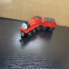 Thomas and Friends James the Red Engine Wooden w/ Tender   