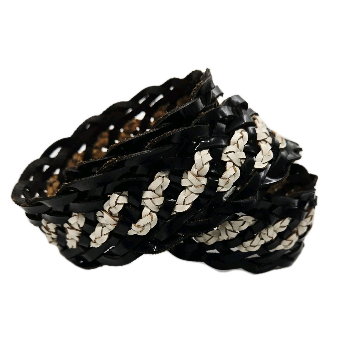 Nine West Black and White Braided Belt il_fullxfull.5937651578_ihe7.jpg main image 2