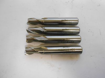 Interstate Square End Mill 11/32'' Dia. x 9/16'' LOC 2FL HSS Qty. 4  017