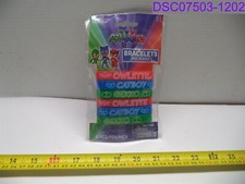 Qty 36 6 Packs of 6 : PJ Masks Rubber Bracelets Birthday Party Favors 398379