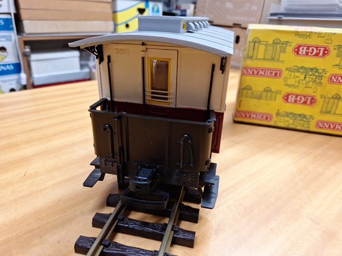 LGB 3011 Carrozza Passeggeri a 2 assi 3° classe Porte Apribili Scala G - Photo 6/9