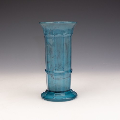 Davidsons Cloud Glass - Blue & Mauve Vase - Art Deco - Picture 3 of 5