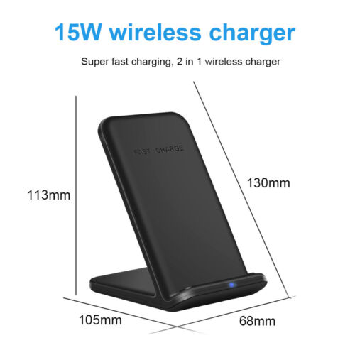 2In1 Fast Wireless Charger Station For Samsung S21 S20 Note 20/10 Galaxy Buds - Picture 7 of 9