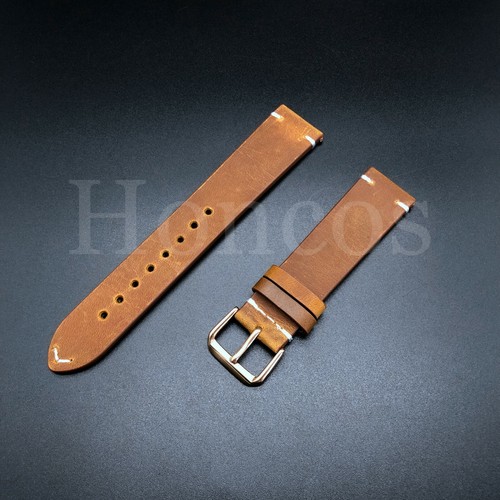 18-24 mm Reloj Genuino Cuero Suave Correa Correa Marrón Negro Se Adapta a IWC Pilot - Imagen 30 de 61