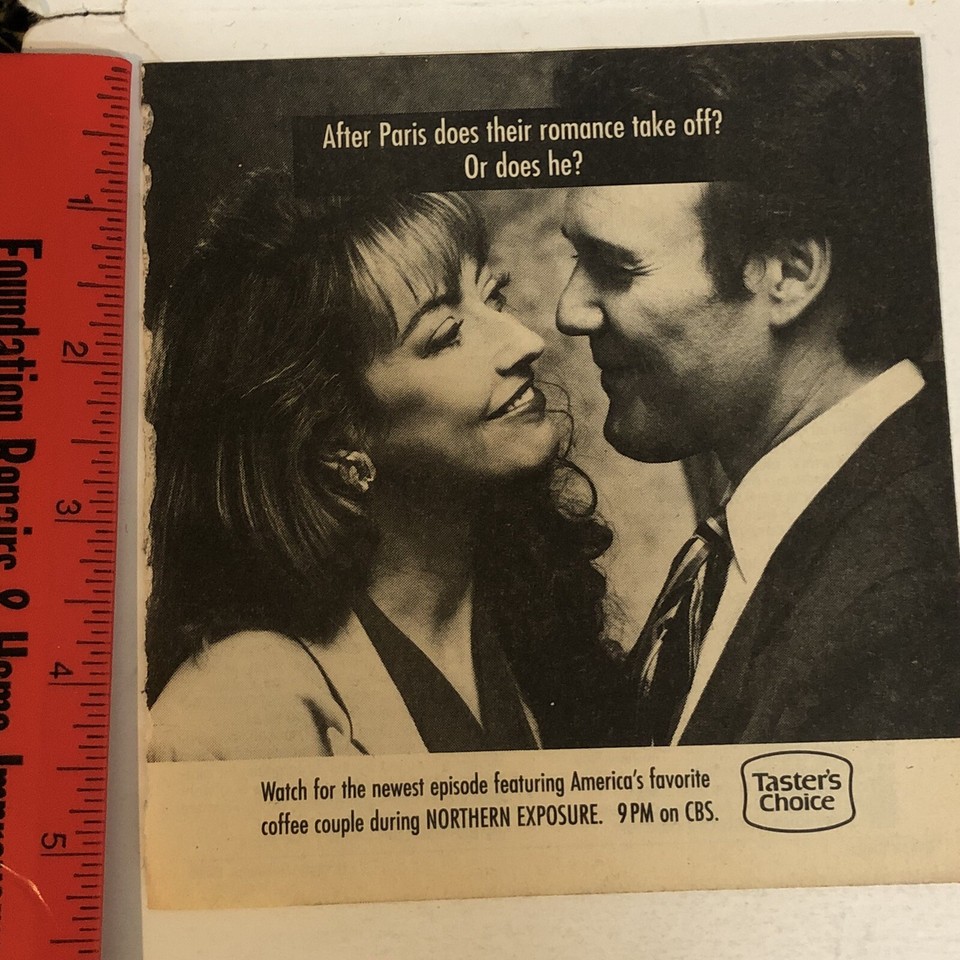 1992 Taster’s Choice Coffee Vintage Print Ad Anthony Stewart Head pa18