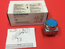 Siemens - Cat. #3SB35 00-2AA51, Pushbutton Operator, Flush, Blue Button - NEW