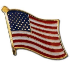 US American Flag Lapel Pin – Made in USA, High-Quality Patriotic USA Badge 🎖️