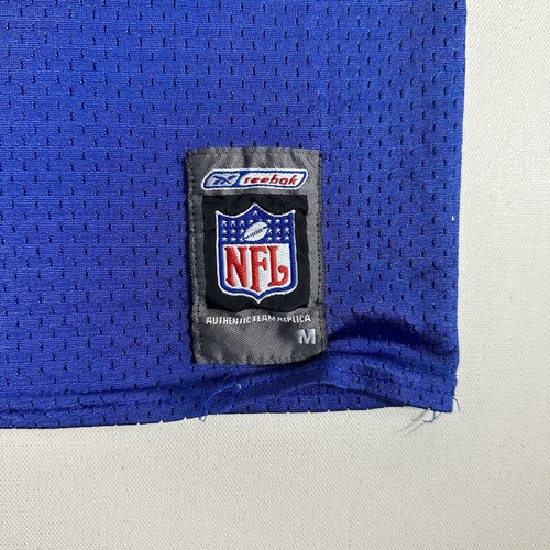 New York Giants Tiki Barber #21 Vintage Blue Reebok NFL Equipment Jersey Medium - Picture 5 of 9