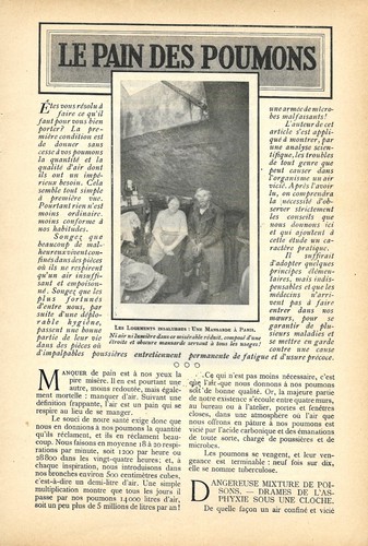Le pain des poumons - Article de presse 1905 - Picture 2 of 4