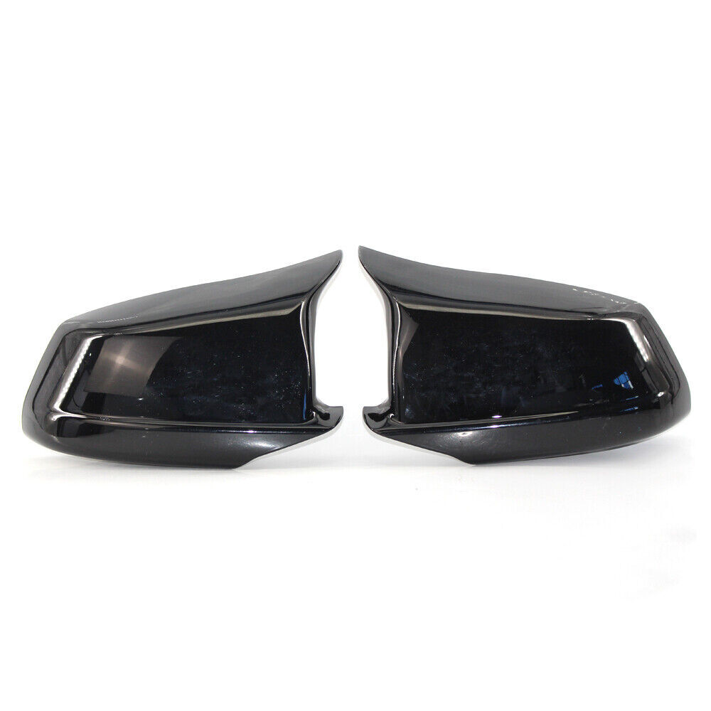 Auto Gloss Black Side Mirror Housing Cap Covers For 5-Series F10 F11 2011-2013