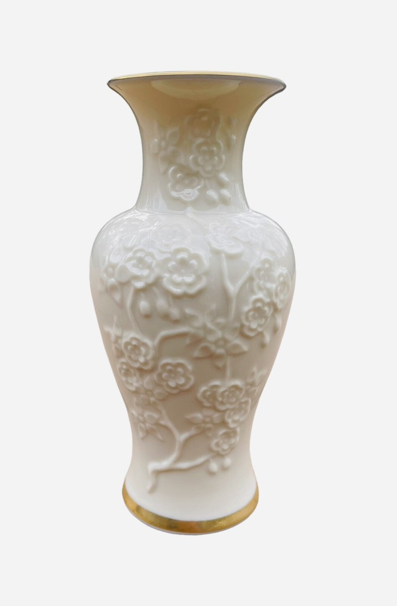 Ming Blossom Lenox Vase Collection Embossed With 24k Trim 6.25” | eBay