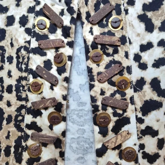 Ruby Rd Women's Tan, Brown And Black Animal Print Blazer/Jacket Size (14) - Image 2 of 4