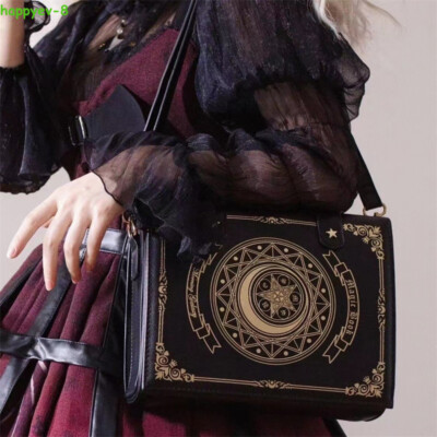 3Way Star Moon Magic Book England Messenger Bags Lolita JK Uniform PU Handbags