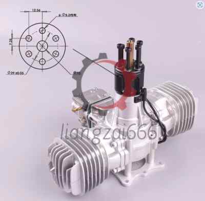 DLE 130CC Twin Cylinder Gasoline Engine with Electronic Ignition