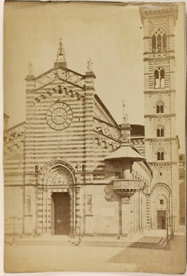 Photo Originale Albuminée Firenze Cattedrale Vers 1880 - Brogi Florence, Vintage