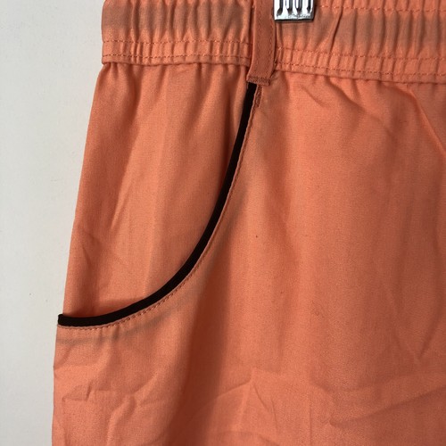 Pantalone scrub donna Baby Phat nuovo con etichetta corallo gamba svasata coulisse taglia XL - Foto 4 di 12
