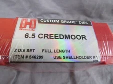 Hornady Custom Grade New Dimension 2-Die Set, 6.5 Creedmore Use Shell holder #1