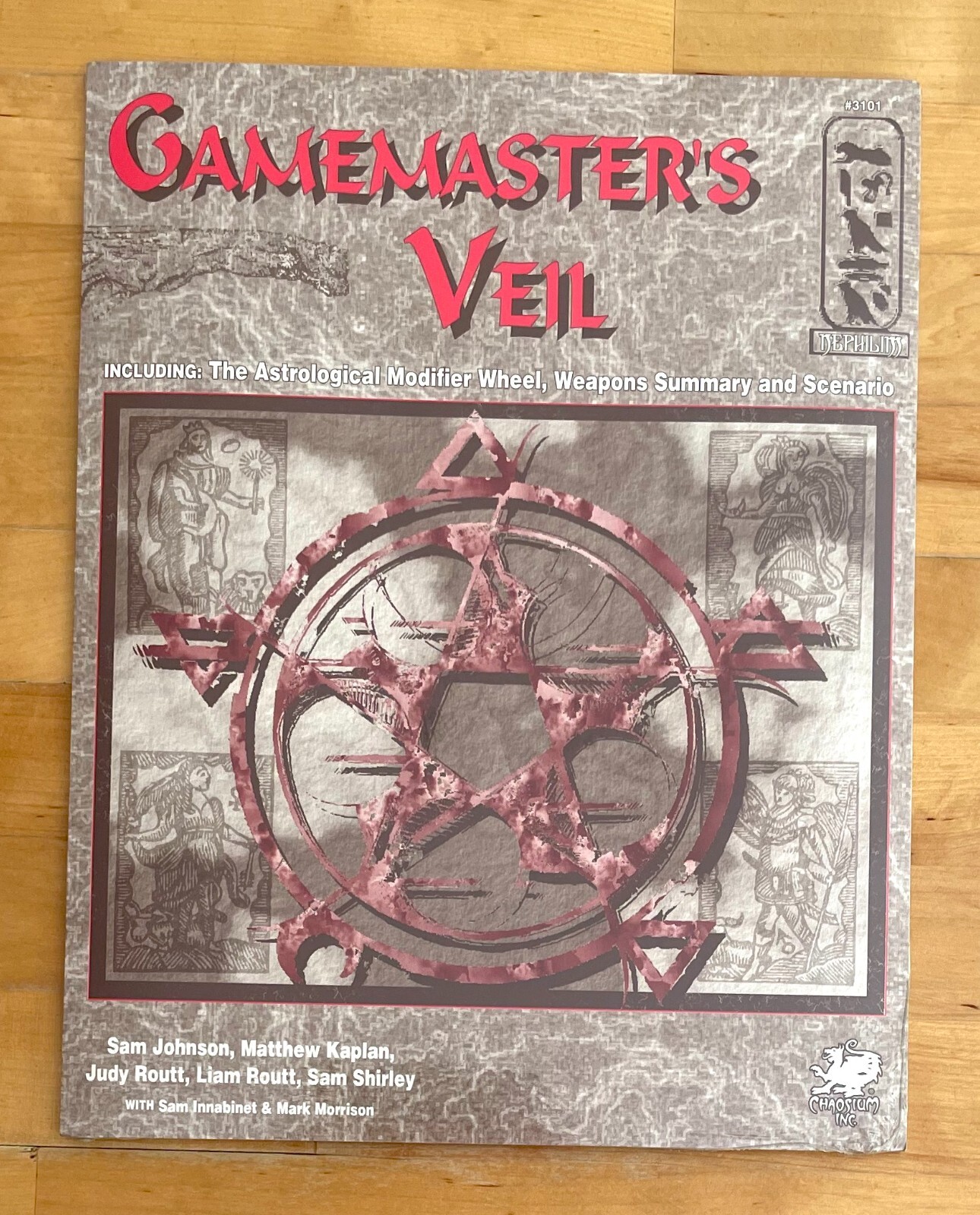 Nephilim Gamemaster's Veil Chaosium JDR - Écran de maître de jeu occultisme
