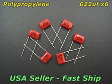 6 Pcs .022uf Guitar Tone Capacitors 400v CBB Polypropylene Cap 223 22nf 223J