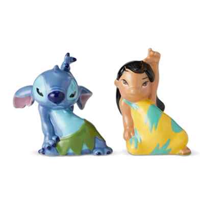 Disney Lilo and Stitch Ceramic Salt & Pepper Set #6002267 Enesco