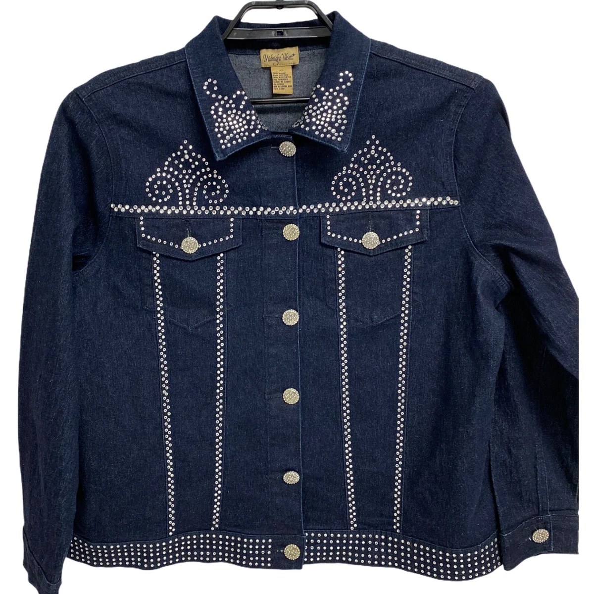 Ladies embellished denim jacket cheap