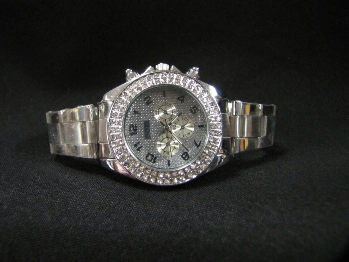 Silver 2025 sparkly watch