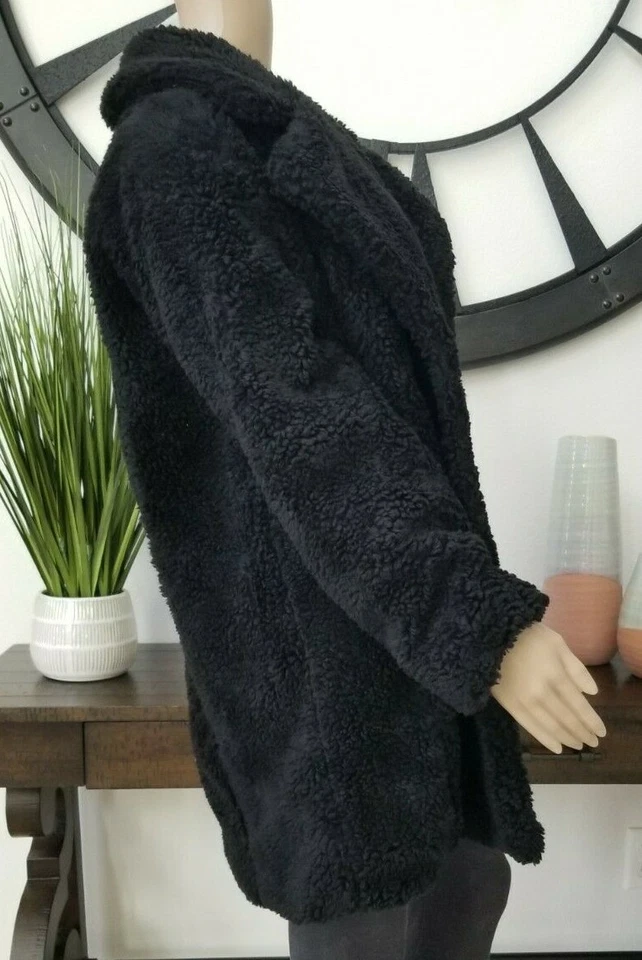 Abrigo para mujer American Eagle negro EN de piel sintética nuevo con etiquetas $129,99 Foto 2 de 4