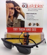 ADLENS SUNDIALS Adjustables Sunglasses Rx range +3.00 to -6.00 Black w/Grey Lens