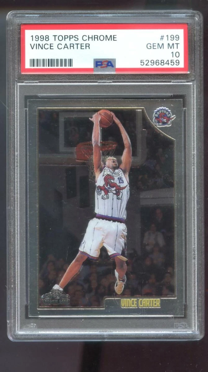 Vince Carter Basketball Grade 10 Rookie Sports Trading Cards