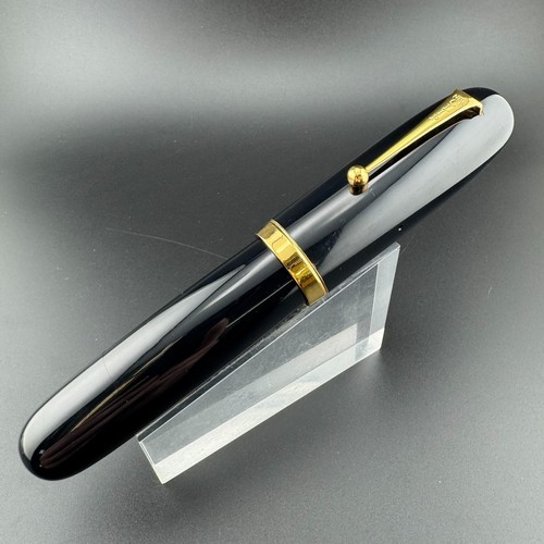 New Clip Jumbo Ebonite Eyedropper Fountain Pen Steel Extra-Fine Nib Serviced - Picture 10 of 13