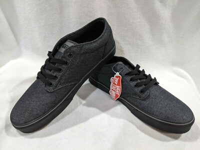 Vans Men's Atwood Varsity Textile Black Skate Shoes - Assorted Sizes NWB