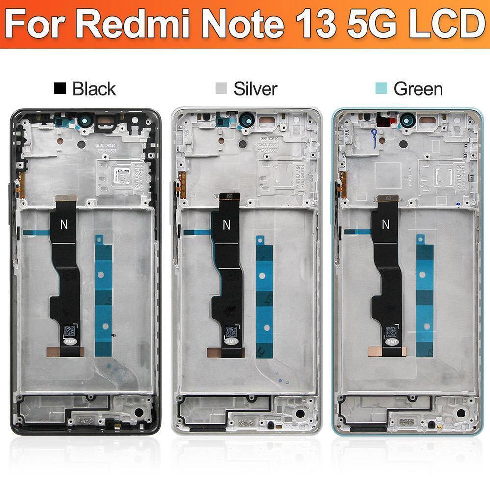 Display OLED LCD + Touch Screen Digitalizzatore Per Xiaomi Redmi Note 13 5G (modello 2312DRAABG) - Nuovo, Nero - Foto 2