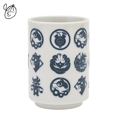 Pokemon Center Original Yunomi Teacup Blanco Azul Marino KITATKAMI Ogerpon Pe... - Imagen 1 de 7