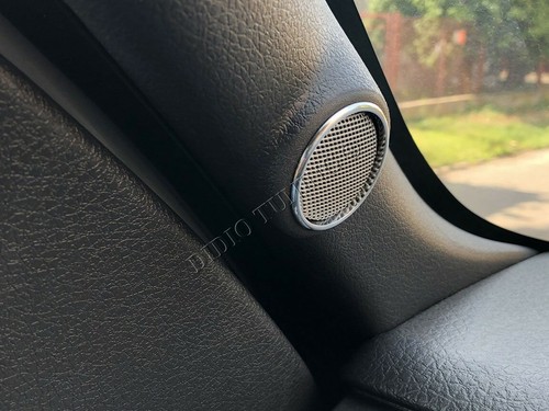 Fits Ford F150 08-14 Custom Alu Ringe für A und Säule Lautsprecherabdeckungen x2 - Picture 6 of 11