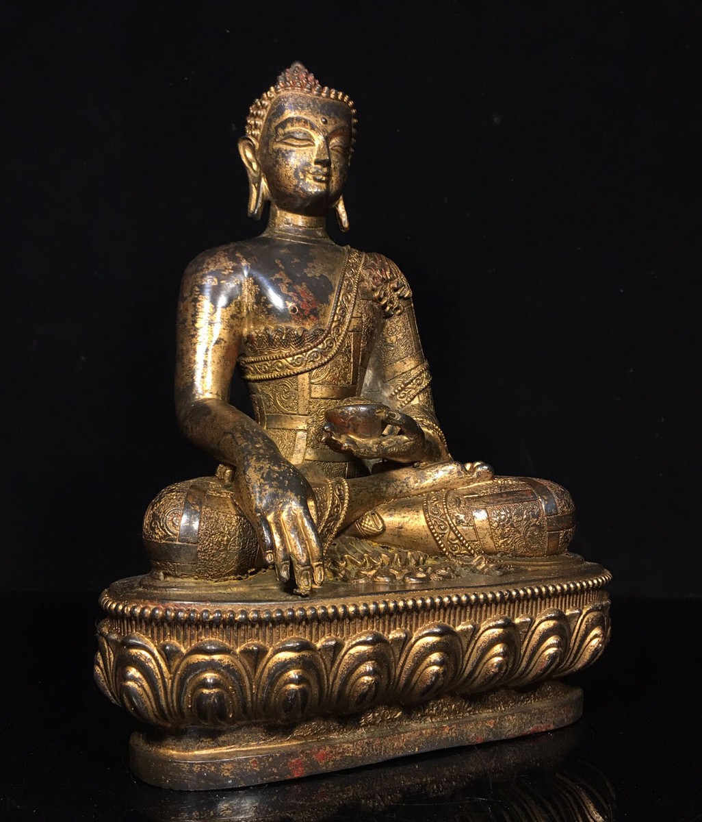 サキャムニ ブッダ 11inch Sakyamuni Buddha Statue Gautama Siddhartha Vintage Old