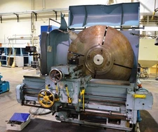 LODGE & SHIPLEY RIGHT ANGLE LATHE, 60" SWING, 1-65 RPM, 11 1/2" THRU HOLE