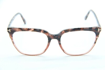 Tom Ford TF5599-B Purple Havana 055 Plastic Eyeglasses Frame 52-17-140 Blue FT
