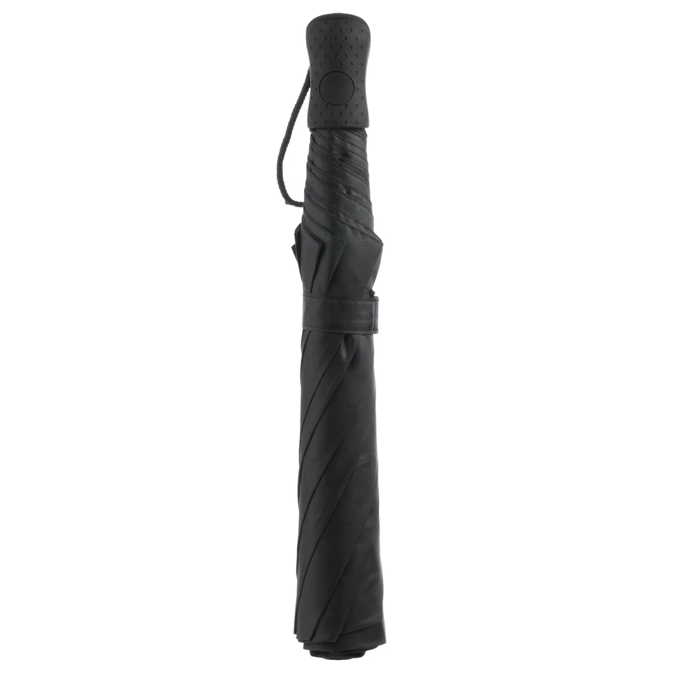 Totes Recycled Canopy Auto Open Umbrella Black Free Same Day Fast Shipping New Foto 3 de 3