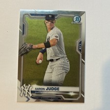 Topps 2021 Bowman Chrome Aaron Judge #25 New York Yankees MLB Base Set