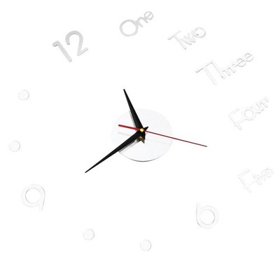 1 Satz Acryl-Digital-Wanduhr Home DIY Exquisite rahmenlose Wanduhr