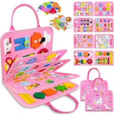 Walenty Busy Board Montessori Toys for Toddler Girl Birthday Gifts Busy Book ...
