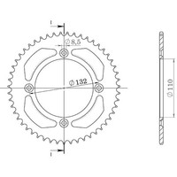 Zahnrad Aluminium P428 - Z46 (DIS.00128) Gas 85 Mc 17/14 22/24
